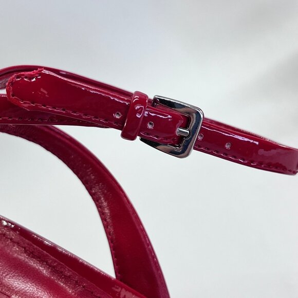 Steve Madden Lilac Pink Velvet Heels Size 7.5 Stiletto Ankle Strap High Heel - Picture 10 of 16